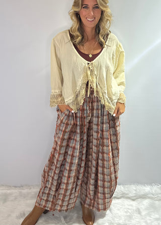 Jaded Gypsy Alluring Romance Jacket- Bohemian vintage-inspired cream lace layering piece