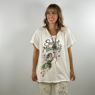 Jaded Gypsy Worn and Weathered Tee - Mischief