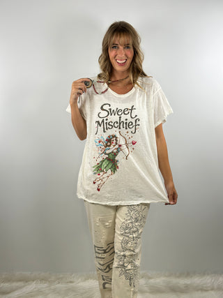 Jaded Gypsy Worn and Weathered Tee - Mischief