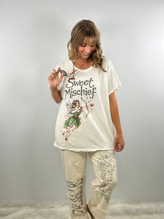 Jaded Gypsy Worn and Weathered Tee - Mischief