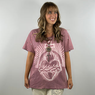 Jaded Gypsy Moon Dance Tee – Artisanal Cherished Heart Edition