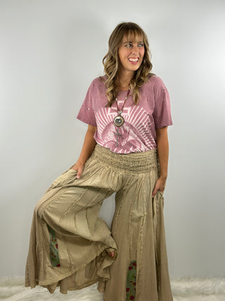 Jaded Gypsy Moonbeam Nomad Pants - Beige