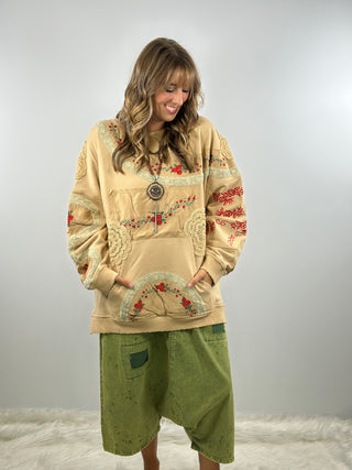 Jaded Gypsy Cloud Dancer Sweatshirt - Tea Stain