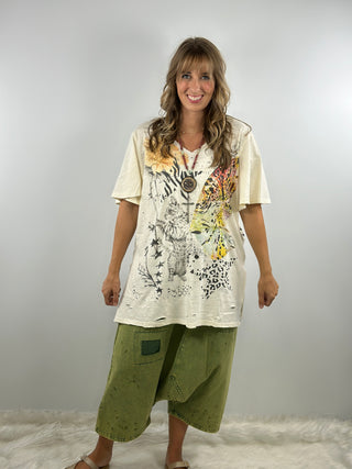 Whiskers Has Wings Tee by A Rare Bird