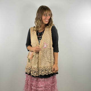 Pocket Full of Posies Cotton Vest by A Rare Bird
