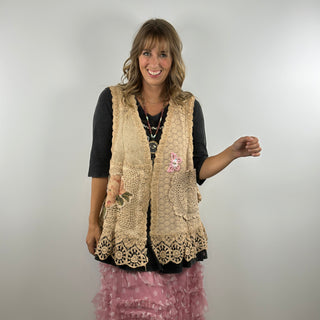 Pocket Full of Posies Cotton Vest by A Rare Bird