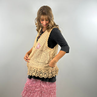 Pocket Full of Posies Cotton Vest by A Rare Bird