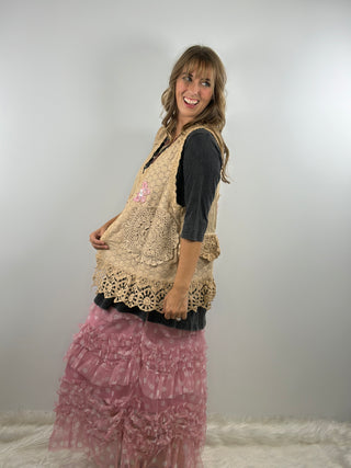 Pocket Full of Posies Cotton Vest by A Rare Bird