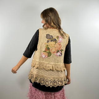 Pocket Full of Posies Cotton Vest by A Rare Bird