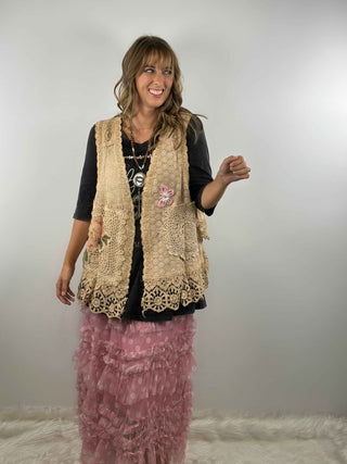 Pocket Full of Posies Cotton Vest by A Rare Bird