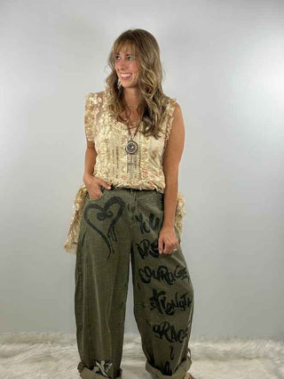 Brave Enough Denim Pants by A Rare Bird