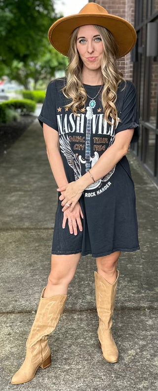 Nashville Music City Mineral Graphic Dress