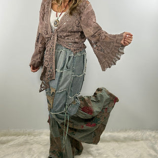Pocket Full of Birds Patchwork Pants by A Rare Bird