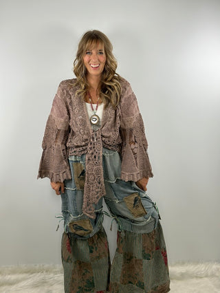 Pocket Full of Birds Patchwork Pants by A Rare Bird