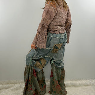 Pocket Full of Birds Patchwork Pants by A Rare Bird