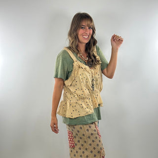 Jaded Gypsy Luminous Tank - Tea Stain