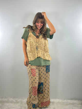 Jaded Gypsy Luminous Tank - Tea Stain
