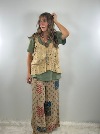 Jaded Gypsy Luminous Tank - Tea Stain