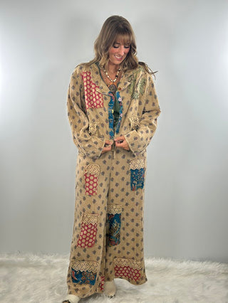 Jaded Gypsy Moon Bloom Jacket - Tan