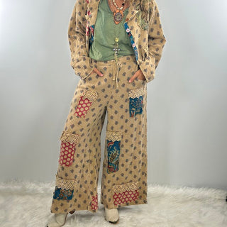 Jaded Gypsy Moon Bloom Pants - Tan