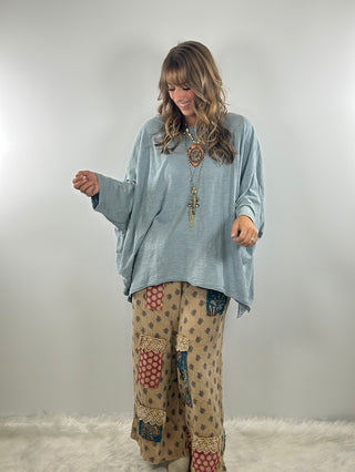 Jaded Gypsy Be Free Top - Vintage Sky