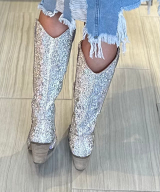 Nashville Rhinestone Boots - White Lily Boutique