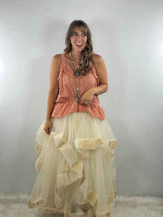 Jaded Gypsy Luminous Tank - Rose