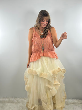Jaded Gypsy Luminous Tank - Rose