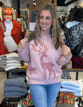 Reindeer and Snowflake Pattern Sweater