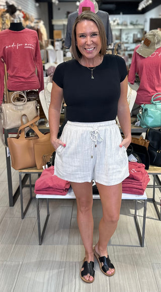 Wander Weave Shorts - White Lily Boutique