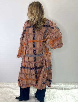 Jaded Gypsy Paths Crossed lightweight open front duster with relaxed boho drape