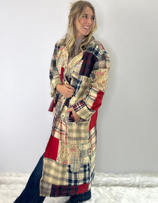 Jaded Gypsy Cozy Afternoons stroll duster with soft drape and relaxed open-front boho silhouette