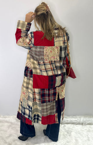 Jaded Gypsy Cozy Afternoons stroll duster with soft drape and relaxed open-front boho silhouette