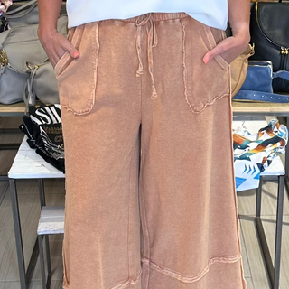 Just Relax Wide Leg Pant - White Lily Boutique
