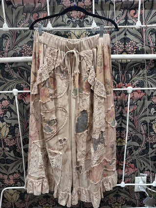 Floral Meadows Exclusive Cotton Crochet Pants | House of Jaded Gypsy