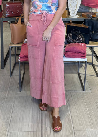 Lazy Days Terry Knit Pants - White Lily Boutique