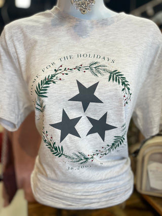Home For the Holidays Graphic Tee - White Lily Boutique