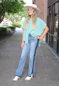 Judy Blue High-Waist Side Seam Detail Straight Jean