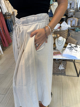 Swing With Me Trouser Pant - White Lily Boutique