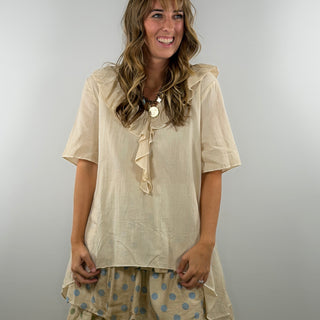 A Rare Bird Freckled Sunshine Top Cream
