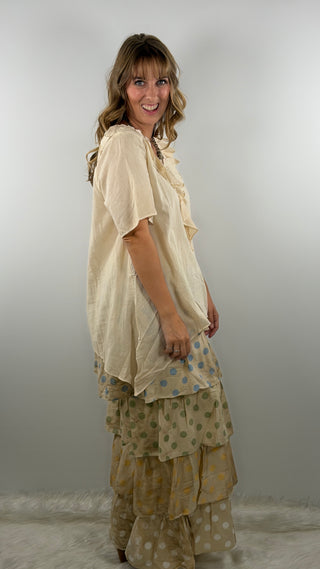 A Rare Bird Freckled Sunshine Top Cream