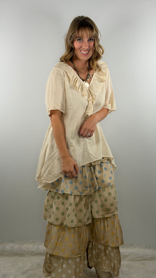 A Rare Bird Freckled Sunshine Top Cream
