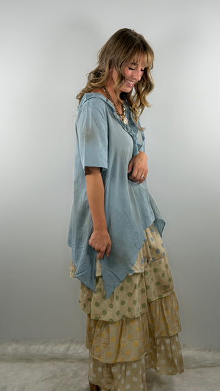 A Rare Bird Freckled Sunshine Top Denim