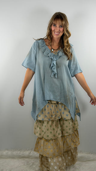 A Rare Bird Freckled Sunshine Top Denim