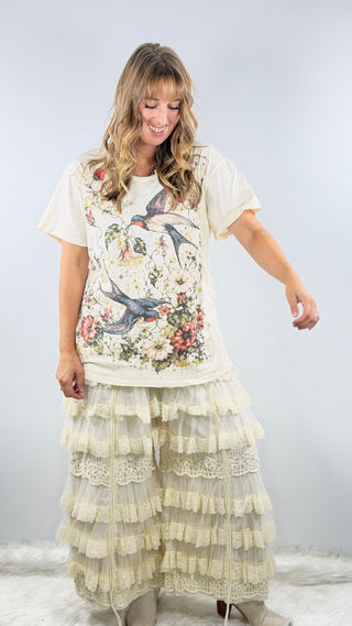 Jaded Gypsy Moon Dance Tee Garden Flight