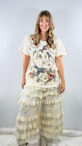 Jaded Gypsy Moon Dance Tee Garden Flight