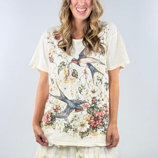 Jaded Gypsy Moon Dance Tee Garden Flight