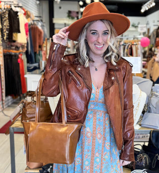 I Can Leather Jacket - White Lily Boutique