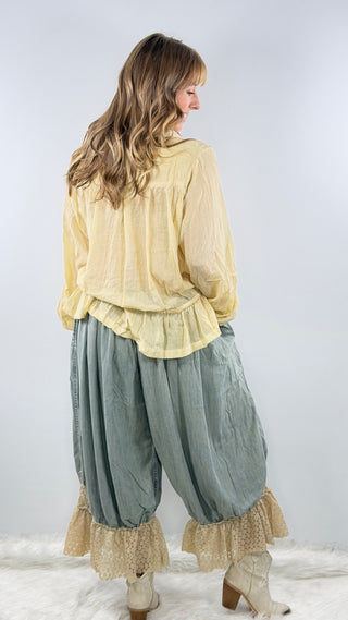 Jaded Gypsy Vintage Whispers Bloomers Light Chambray