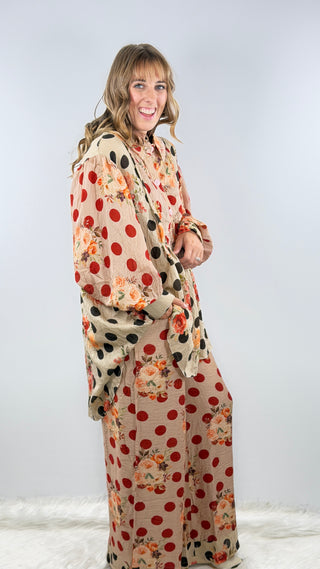Jaded Gypsy Harvest Treasures Tunic Midnight Dot